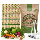 Organo Republic frontal del paquete de semillas mostrando variedad y beneficios