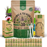 Organo Republic paquete frontal mostrando sobres y bolsa resellable para conservación