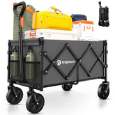Originsure vista frontal del carrito gris con gran capacidad
