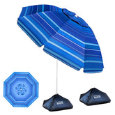OutdoorMaster vista frontal mostrando sombra amplia y diseño resistente