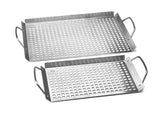 Outset bandeja grande 11x17 vista frontal que facilita asar porciones grandes