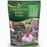 Outsidepride empaque frontal de semillas mostrando variedad y cantidad