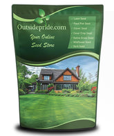 Outsidepride paquete frontal mostrando semilla OptiGrowth y beneficio de siembra fácil