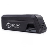 OWLTRA trampa eléctrica vista frontal mostrando la entrada segura y carcasa compacta