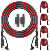 OYMSAE cable extensor frontal mostrando conectores SAE y beneficio de conexión rápida