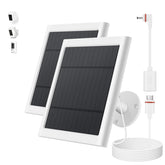 Paodekua panel frontal mostrando células solares y beneficio de carga constante