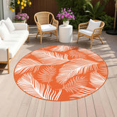 Pauwer vista frontal de la alfombra hoja naranja aporta color y resistencia