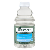 Perky-Pet botella frente mostrando diseño y conveniencia