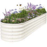 Permade jardinera frontal blanca mostrando diseño y robustez