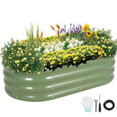 Permade jardinera frontal verde mostrando estructura robusta y fácil acceso