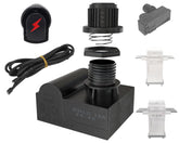 PETKAO vista frontal del kit DHLG-12 mostrando módulo y botón, instalación rápida