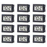 Pgzsy vista frontal del pack de 12 mini medidores, control rápido ambiental