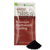 Plantonix Worm Bliss frente del empaque mostrando bolsa y volumen