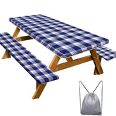 Play Tailor funda de mesa frontal mostrando protección impermeable