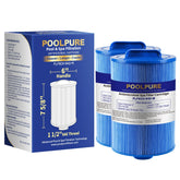 POOLPURE cartucho 6CH-940 vista frontal mostrando forma y tamaño para reemplazo rápido