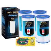 POOLPURE vista frontal del empaque muestra compatibilidad y beneficio de filtración clara