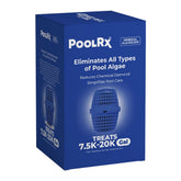 poolrx unidad frontal del embalaje mostrando producto y beneficio duradero