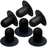Popbee tapón frontal negro mostrando ajuste seguro y fácil uso