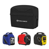 Porch Shield vista frontal de la funda protegiendo generador, mayor durabilidad