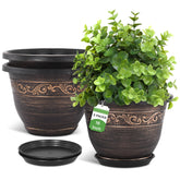 Pottiffe maceta 16 pulgadas vista frontal, decoración elegante y práctica
