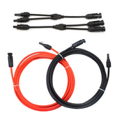 Predimeza cable frontal con conectores mostrando conexión rápida y seguridad
