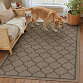 PureCozy vista frontal de la alfombra 3x5 que aporta estilo y resistencia