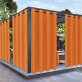 PureFit vista frontal del panel exterior protegiendo el patio