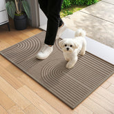 QiCaiJia felpudo frontal mostrando protección y estética