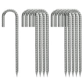 QNLONG estaca frontal del paquete mostrando el acabado galvanizado y durabilidad