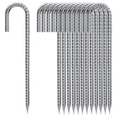 QNLONG estaca rebar frontal mostrando acabado galvanizado y durabilidad