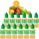 Qualirey pack frontal con doce frascos para control de moscas de fruta, ahorro