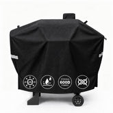 QuliMetal funda frontal protegiendo una Camp Chef 24, resistente al agua