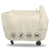 QuliMetal funda frontal cubierta protegiendo parrilla contra lluvia y sol
