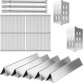 QuliMetal parrilla frontal compatible Weber Genesis 300 para mejor distribución de calor