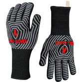 QUWIN vista frontal de los guantes mostrando diseño y color negro para protección segura