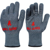 QUWIN guantes frontales paquete mostrando diseño y color gris, protección práctica