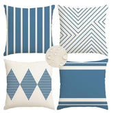 RABUSOFA fundas frontales azul y beige mostrando color y estilo