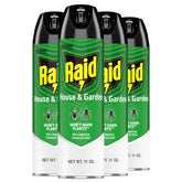 Raid envase frontal pack de 4 mostrando ahorro y disponibilidad