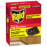 Raid cebo grande frontal mostrando el dispensador y facilidad de colocación