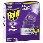 Raid en paquete frontal mostrando las tres latas y beneficios de tratamiento