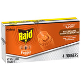 Raid vista frontal del empaque mostrando lata y marca, confianza en control