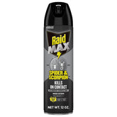 Raid aerosol frontal del envase mostrando marca y tamaño útil