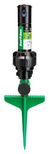 Rain Bird rotor 42SASPG frontal en estaca metálica, instalación rápida y estable
