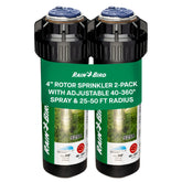 Rain Bird vista frontal del paquete con dos aspersores, calidad duradera