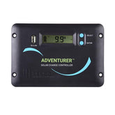 Renogy panel frontal del Adventurer 30A con diseño empotrado, aspecto integrado