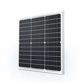 Renogy panel frontal mostrando diseño compacto y eficiencia para energía móvil