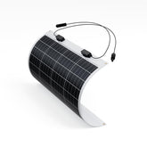 Renogy panel frontal 50W mostrando diseño y portabilidad