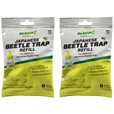 RESCUE! pack de 2 cebos recambio mostrando el envase y beneficio de reutilizar trampas