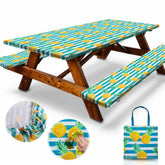 RNOONY vista frontal de la funda de mesa protege y decora
