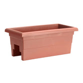 Root & Vessel jardinera frontal Terra mostrando acabado mate y ahorro de espacio